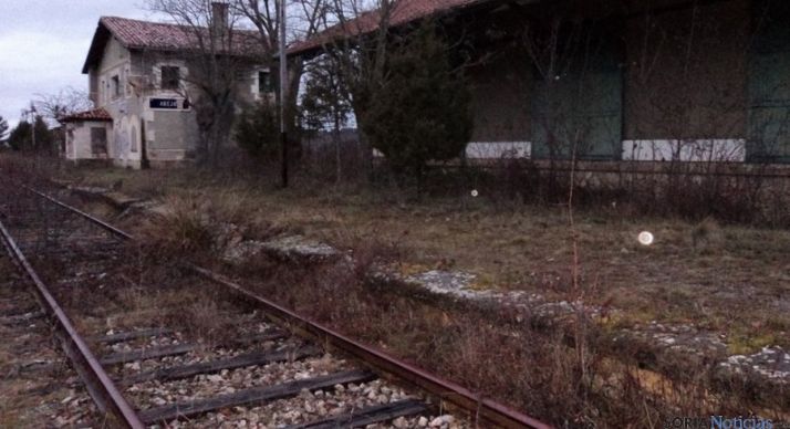 Estación de ferrocarril en desuso en Abejar