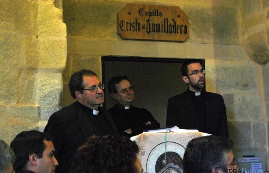 Imagen de la bendición de la ermita este lunes. / SN