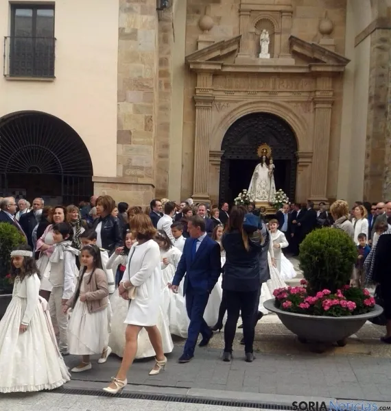 Imagen de la procesión de este martes. / SN