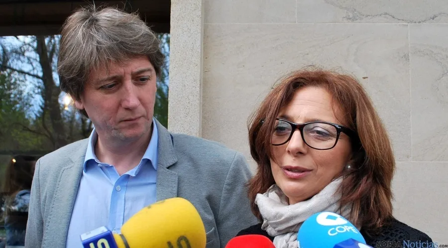 Elena Carrillo y Carlos Martínez, este miércoles. / SN