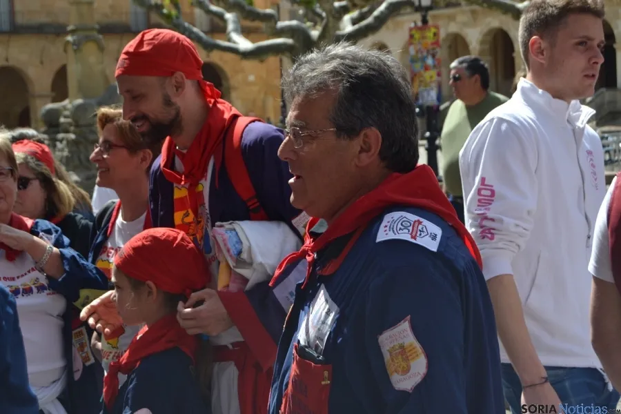 Concentración de 'Los que Faltaban' en la plaza Mayor