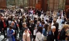 Una imagen de la procesión del Corpus este domingo en Soria. / SN