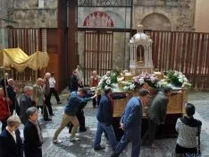 Una imagen de la procesión del Corpus este domingo en Soria. / SN
