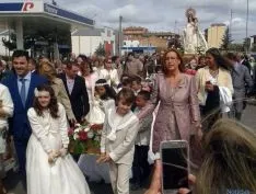 Imagen de la procesión de este martes. / SN