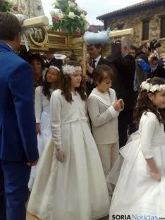 Imagen de la procesión de este martes. / SN