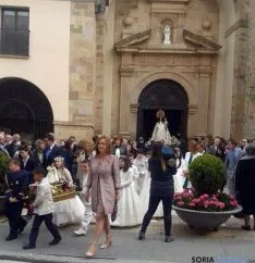 Imagen de la procesión de este martes. / SN