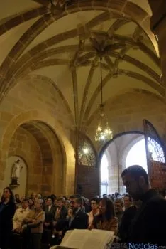 Imagen de la bendición de la ermita este lunes. / SN