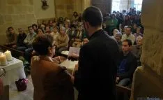 Imagen de la bendición de la ermita este lunes. / SN