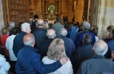 Imagen de la bendición de la ermita este lunes. / SN