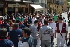 Concentración de 'Los que Faltaban' en la plaza Mayor