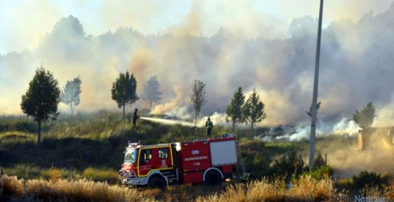 Imagen de archivo del incendio en Barcebalejo. / SN