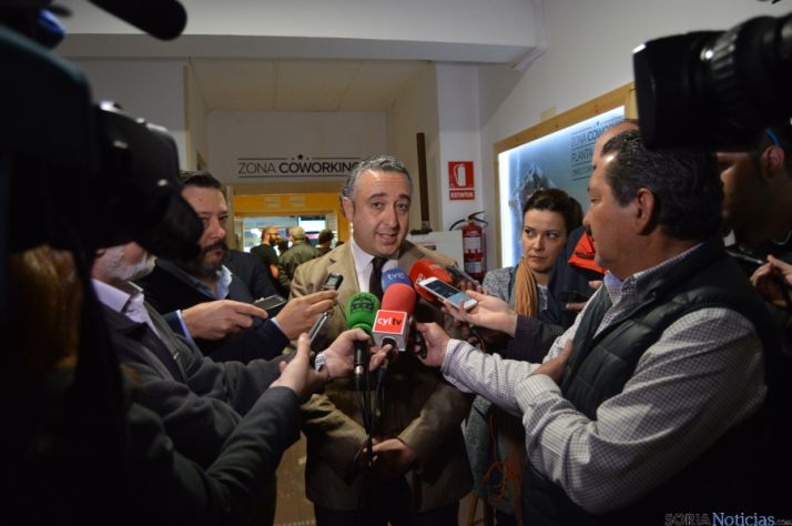 El director general de Emprendimiento Social de la Junta, hoy en Soria.