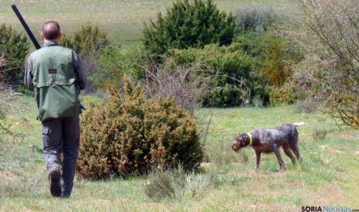 Nikole marcando una perdiz.