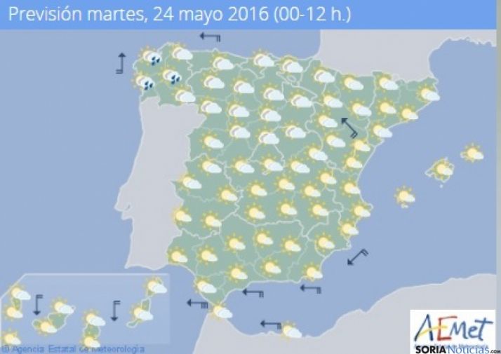 Suben las temperaturas y aumenta la nubosidad