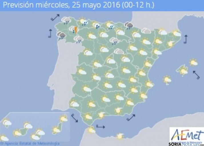 Más nubes y ligero descenso de temperaturas