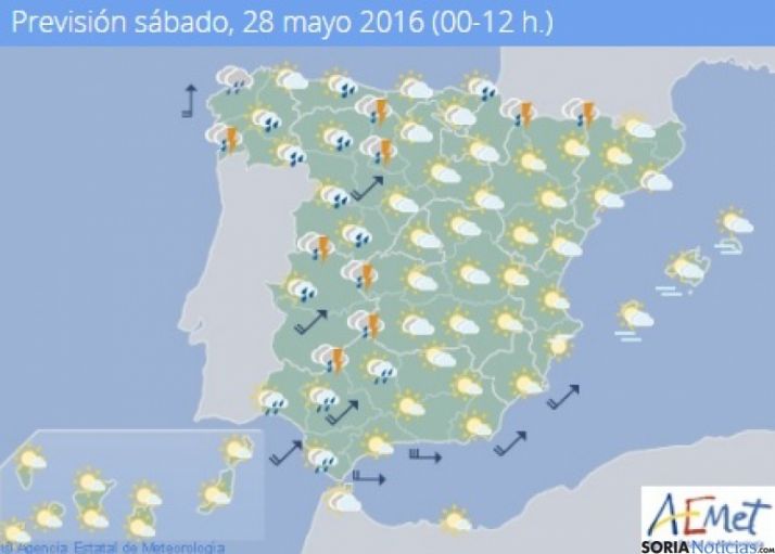 Nubosidad en aumento y riesgo de chubascos