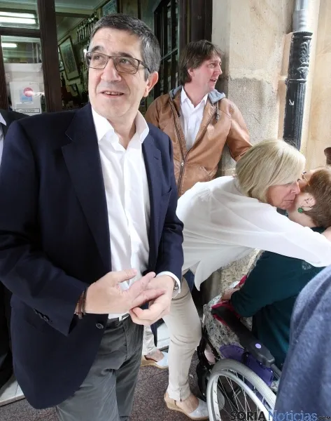 Patxi López en su visita a Soria