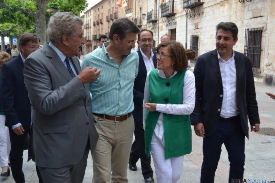 Visita de Rafael Catalá en El Burgo.