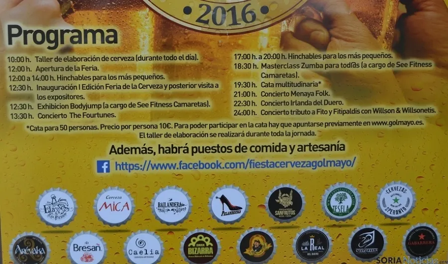 Programa de la I Fiesta de la Cerveza