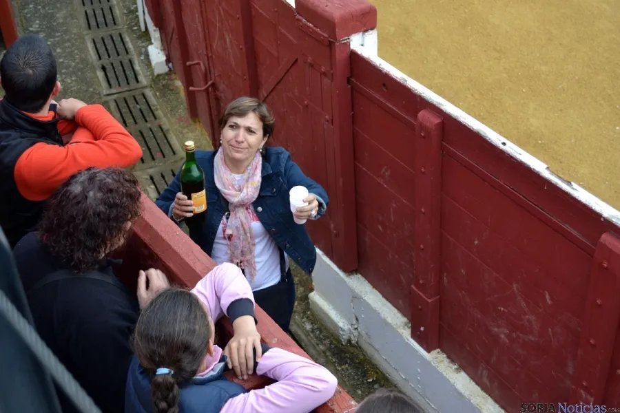 Foto 8 - Cientos de sorianos siguen en la plaza la llegada de los novillos del Viernes de Toros