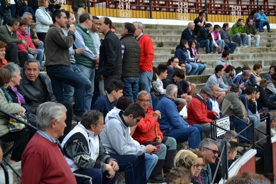 Foto 10 - Cientos de sorianos siguen en la plaza la llegada de los novillos del Viernes de Toros