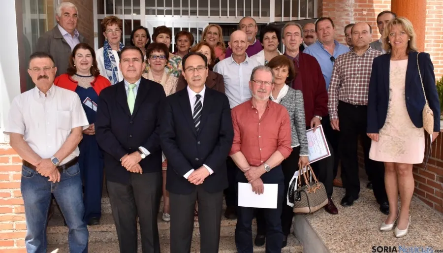 Los profesores homenajeados./Jta.