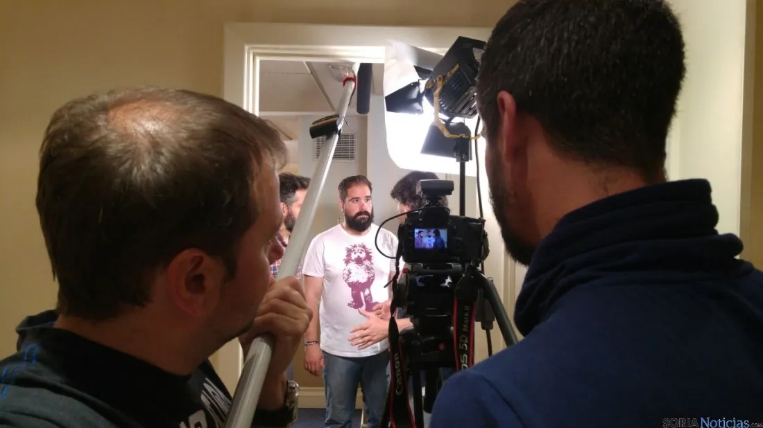 Momento de la grabación del vídeo. 
