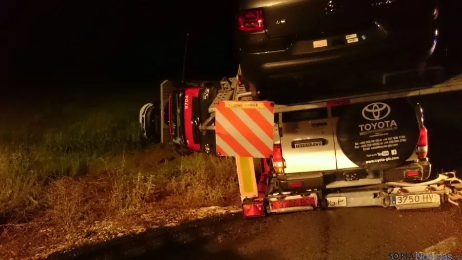 El accidente ha sido llamativo, pero sin daños personales