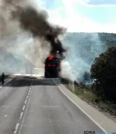Una imagen del siniestro esta tarde de martes. / SN