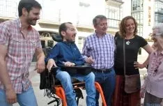 Pablo Echenique, en su visita a Soria esta tarde. / SN