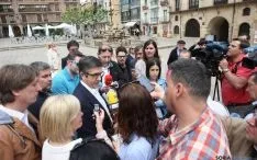 Patxi López en su visita a Soria