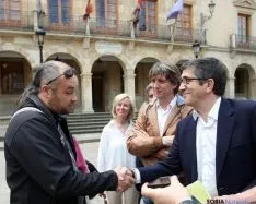 Patxi López en su visita a Soria