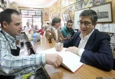 Patxi López en su visita a Soria