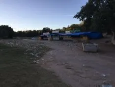 Valonsadero antes y después de ser limpiado. SN