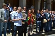 Concentración en Soria contra los atentados de Orlando
