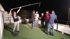 Momento de la grabación del vídeo. 