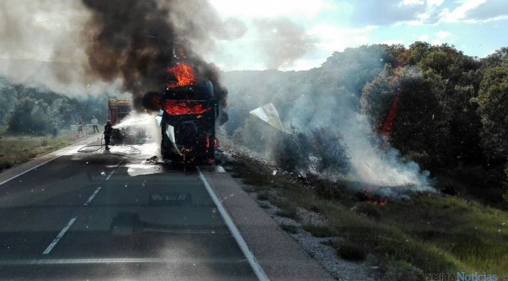 Una imagen del siniestro esta tarde de martes. / SN