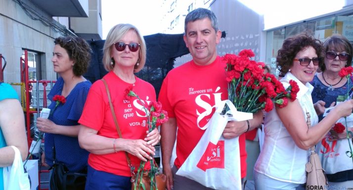 Javier Antón y María Irigoyen este jueves.