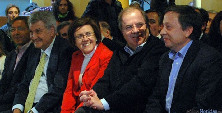 Herrera, con Angulo, Sainz, Posada y Martínez./SN