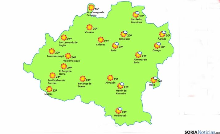 Situación a las 6 de la tarde./eltiempo.es