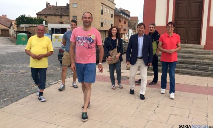 Martínez, (2º dcha.) en Quintana Redonda.