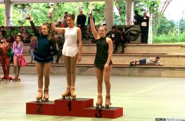 Uno de los podios para el club soriano./CPS