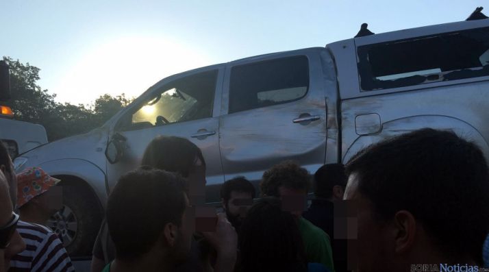 El vehículo siniestrado./SN