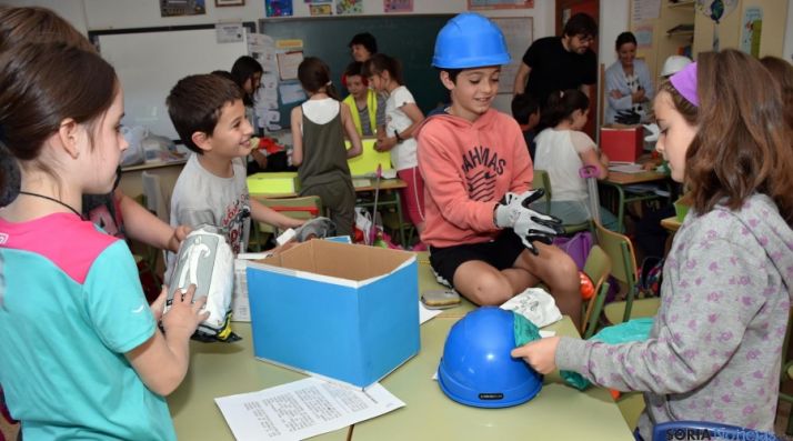 Los escolares en la jornada. / Jta.