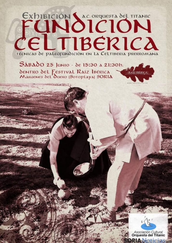 Recreación de la paleofundición de la Celtiberia
