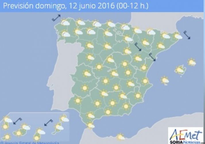 Las temperaturas máximas vuelven a los 28 este domingo