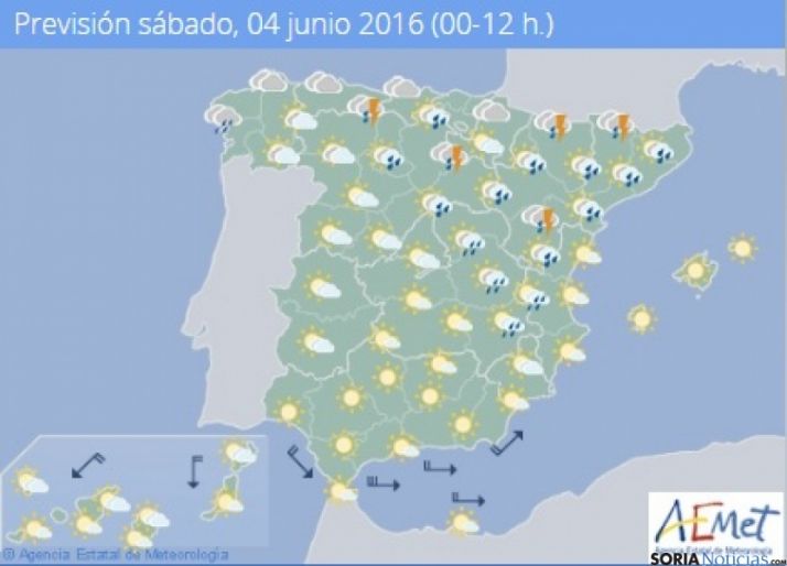 Nubosidad de evolución con probables tormentas