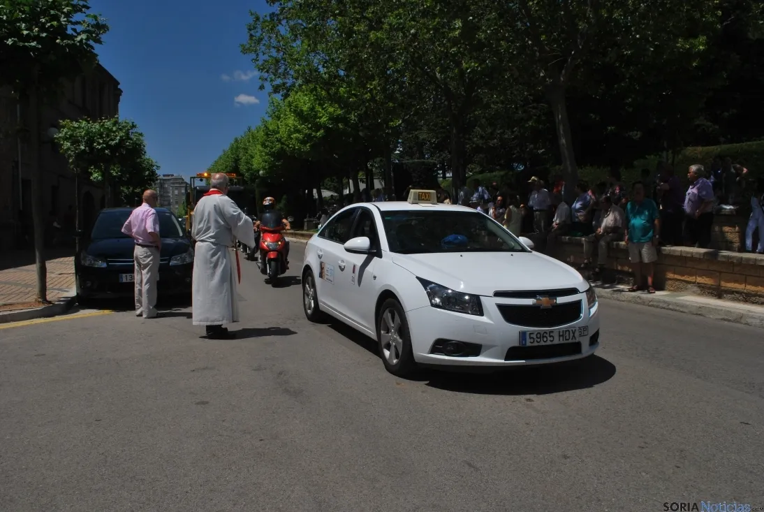 Una imagen de la bendición en el día de San Cristóbal en Soria. / SN