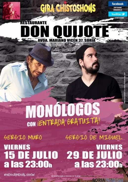Cartel de las actuaciones