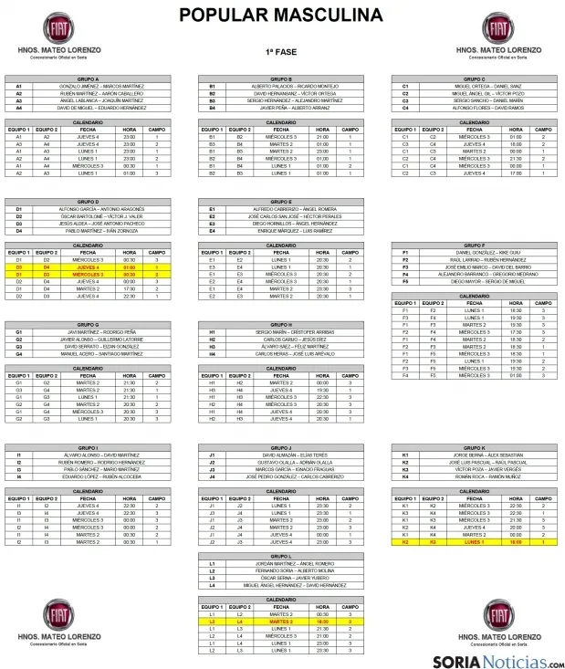 Imágenes del calendario.